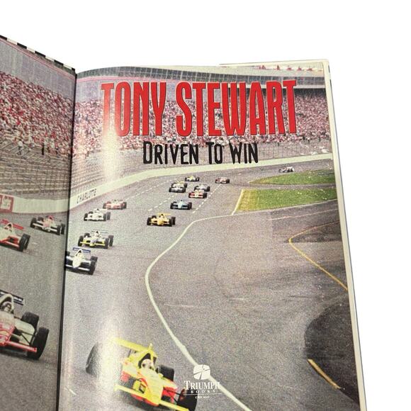 Tony Stewart Driven to Win hardback book Winston Cup Champion - Picture 2 of 6
